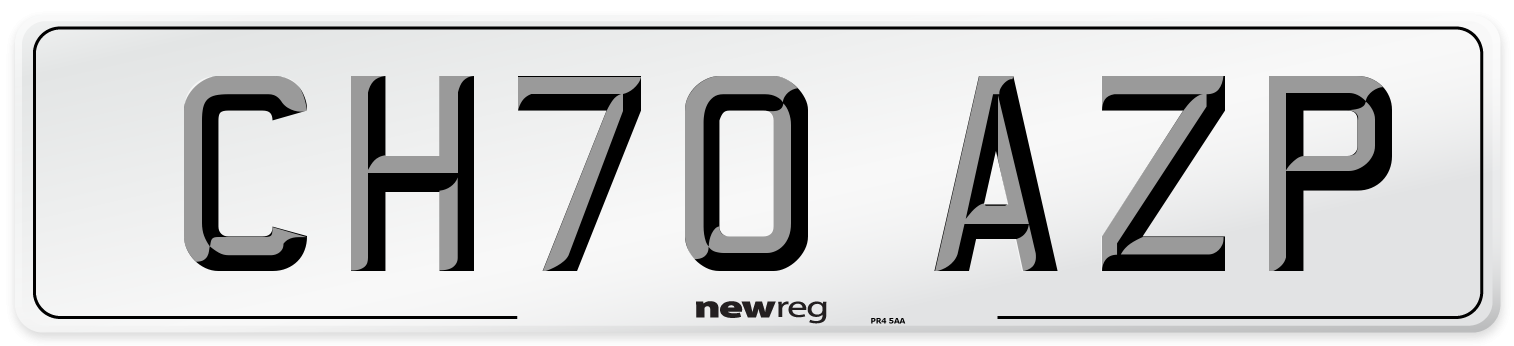 CH70 AZP Number Plate from New Reg